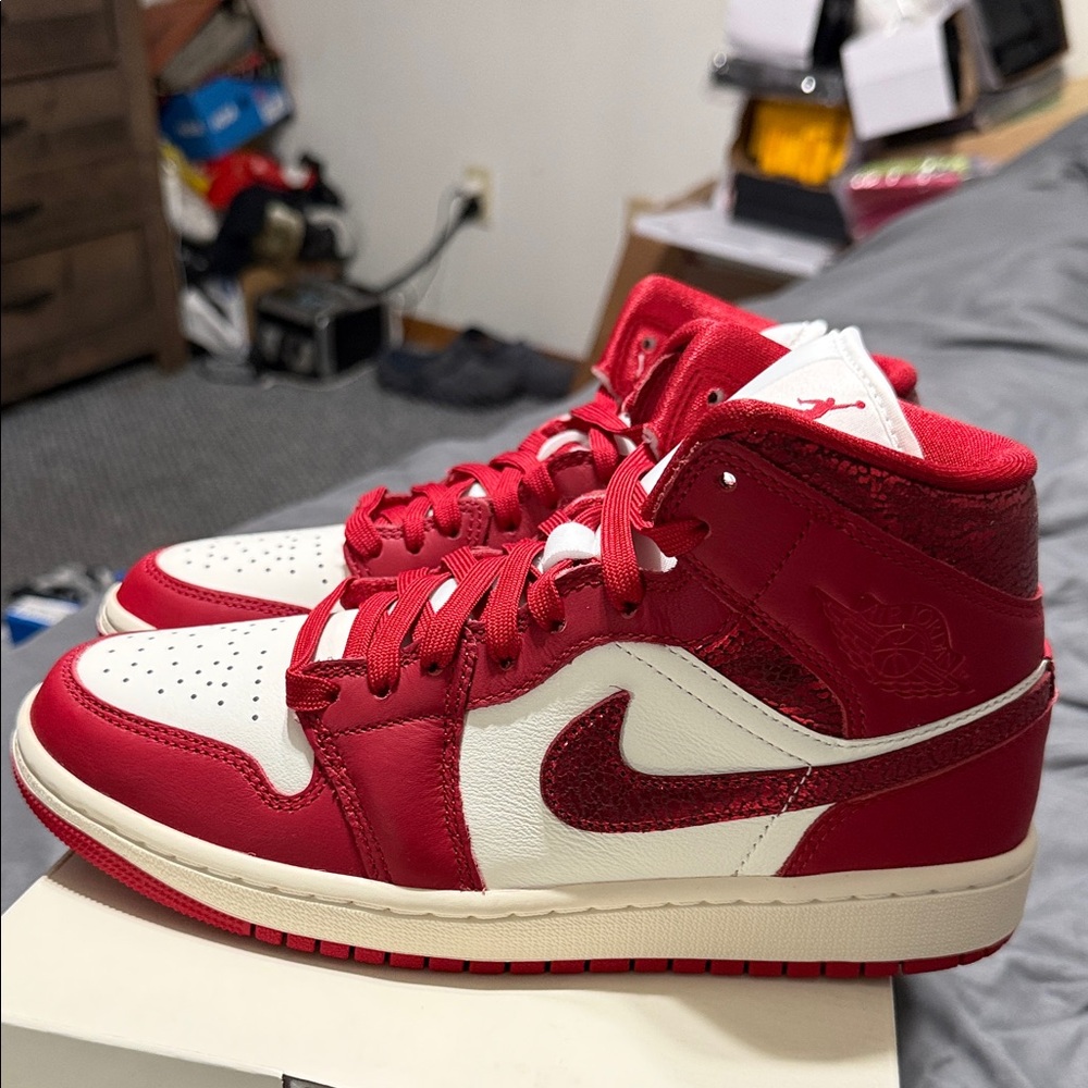 Jordan Women's Sneakers Red and White